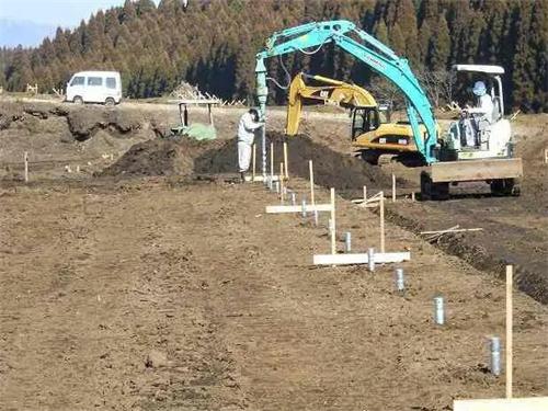 锡林郭勒地桩施工现场